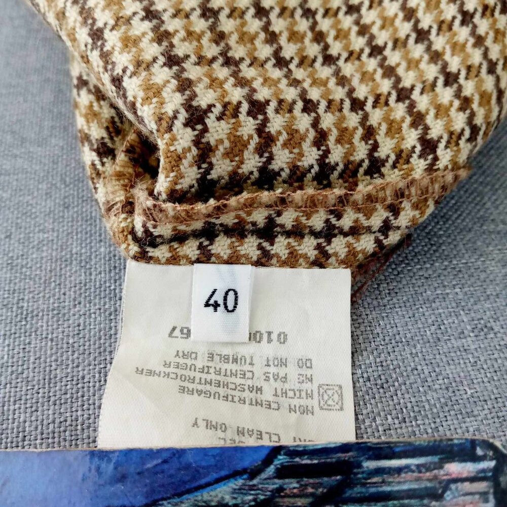 Fendissime by FENDI Plaid Mod Mini DRESS Dropped Waist MADE in ITALY Size 40 EUC - Picture 5 of 7